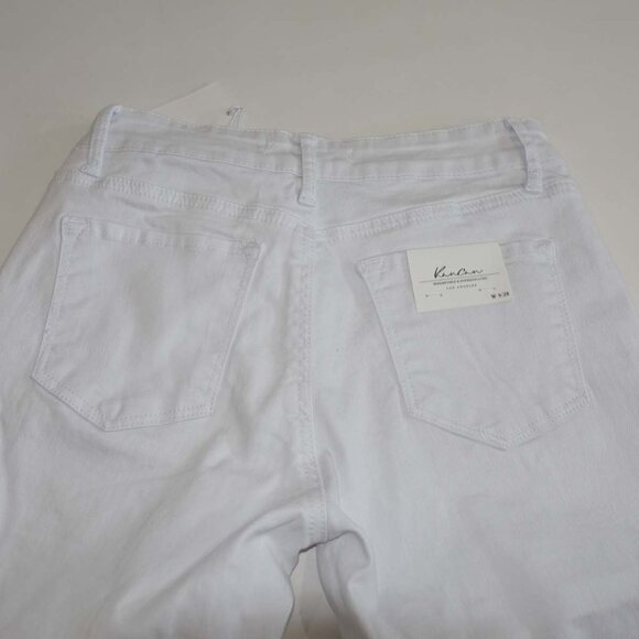 KanCan Women's Katherine Mid Rise Super Skinny Jeans Size 9 / 28 NWT White Denim - Picture 7 of 8